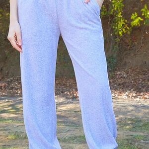 John galt velour light grey sweatpants